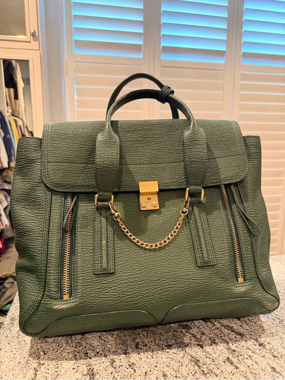 Phillip Lim 3.1 Medium Pashli Satchel with Gold Hardware